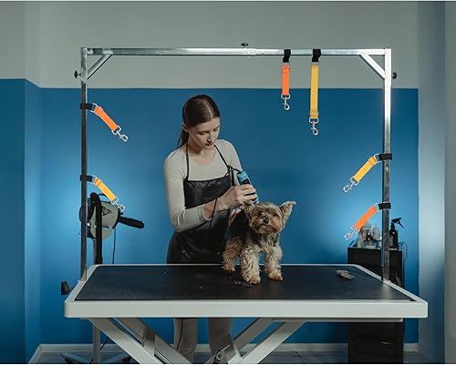Miniatura 5 de Accesorios para brazo de mesa de aseo de perros para mascotas, lazos de aseo para extensor de brazo de mesa, bucle de extensión ajustable, correa de