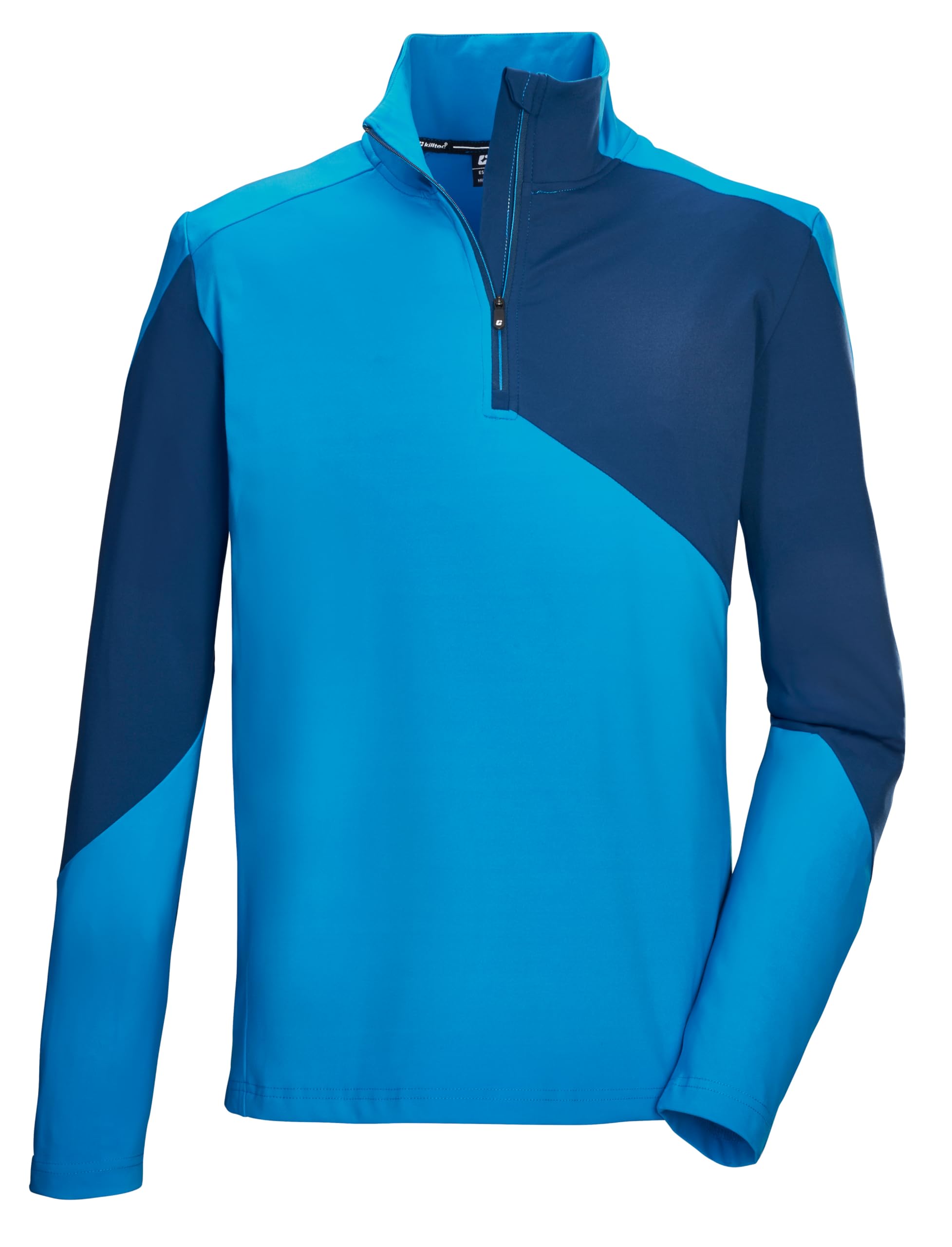 Killtec Herren Ksw 59 Mn Flx Shrt Funktionsshirt/Fleeceshirt mit Stehkragen und Reißverschluss
