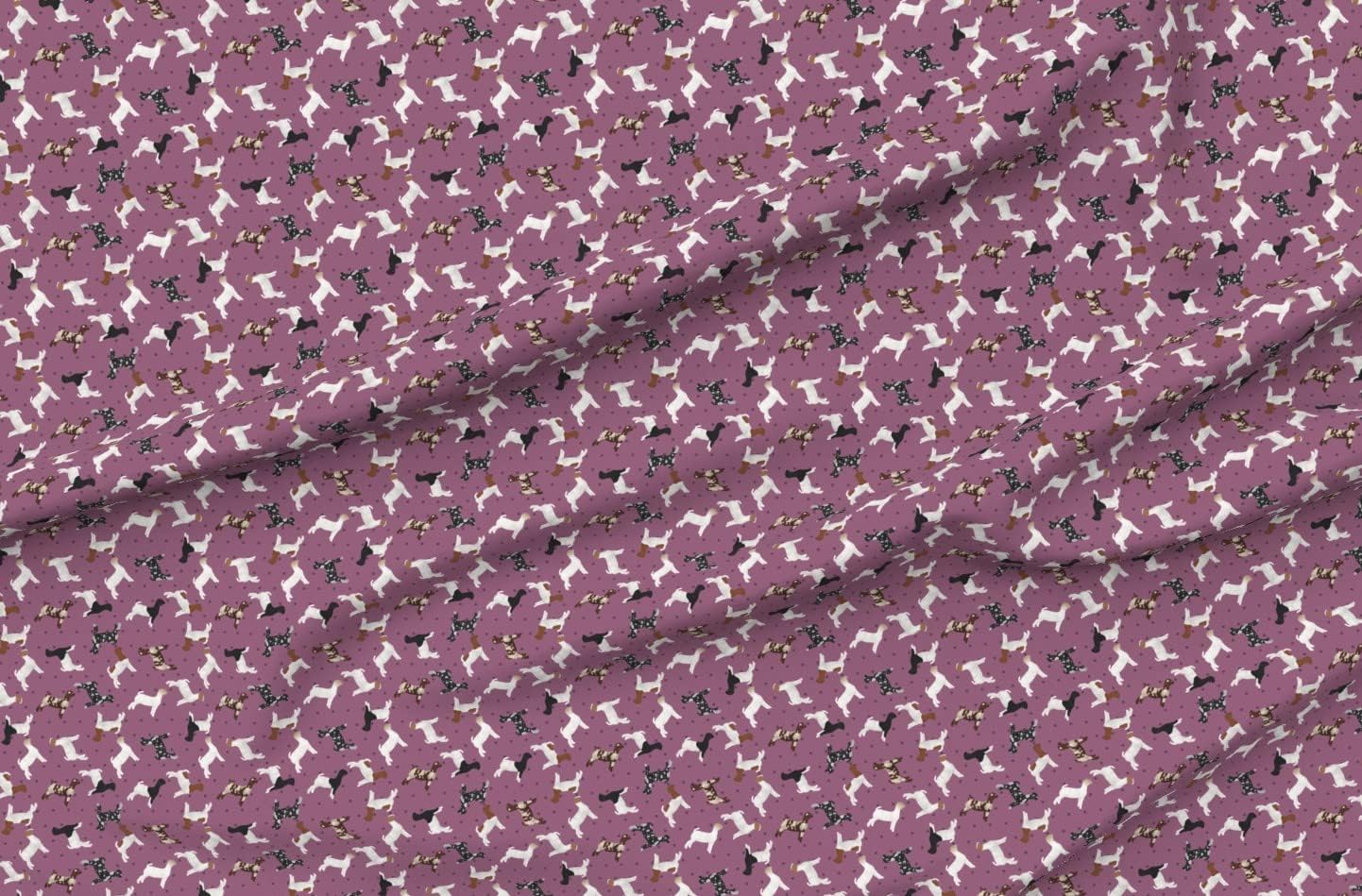 Spoonflower Fabric - Boer Goat, Showstock, Livestock, Purple, Black, White, Farming, Printed on Polartec(R) Fleece Fabric by The Yard - Sewing Blankets Loungewear and No-Sew Projects