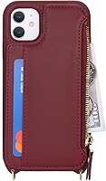 Vista 80 de Cavor for iPhone 11 Wallet Case with Card Slots Holder,Premium PU Leather Kickstand Feature Case [Wrist Strap] Double Magnetic Clasp Shockproof Flip