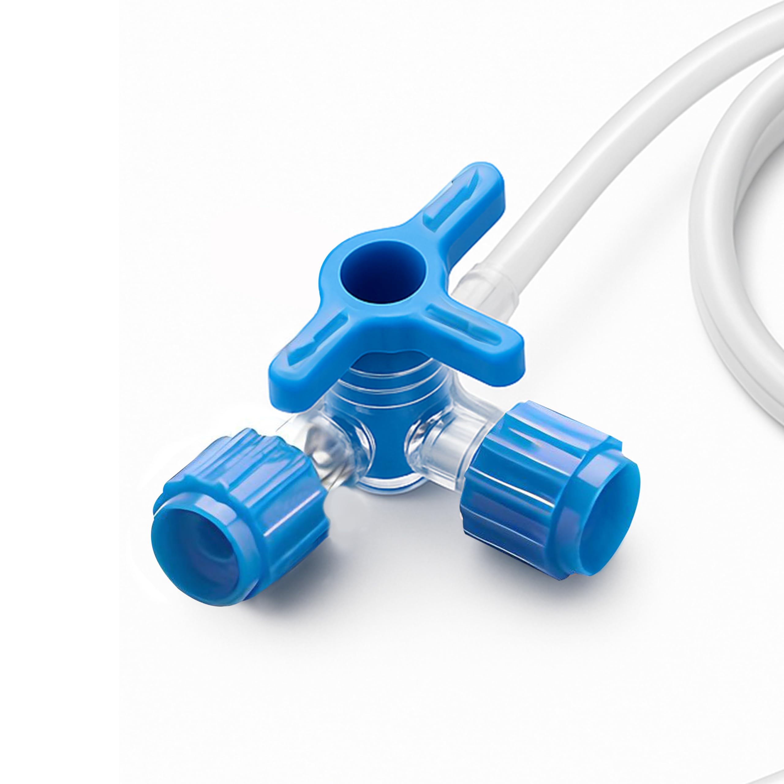 Rubinetti a 3 vie Sterili LUER LOCK con prolunga da 25 cm (50 pezzi) per Infusione, resistenti ai lipidi, senza Lattice e Ftalati