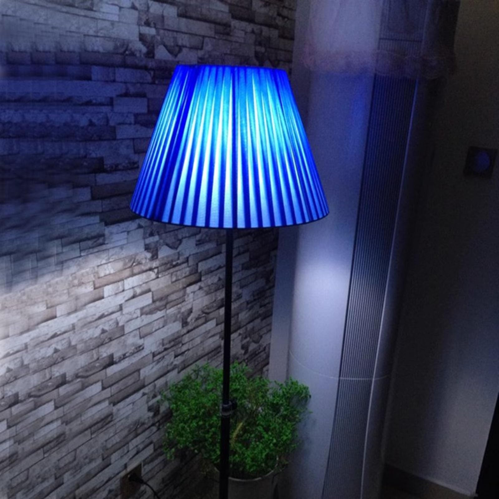 Abat Jour Douille E27, abat-jour plissé en tissu, pour remplacer les caches des lampes de bureau, suspensions et lampadaires.(40cm/15.74")