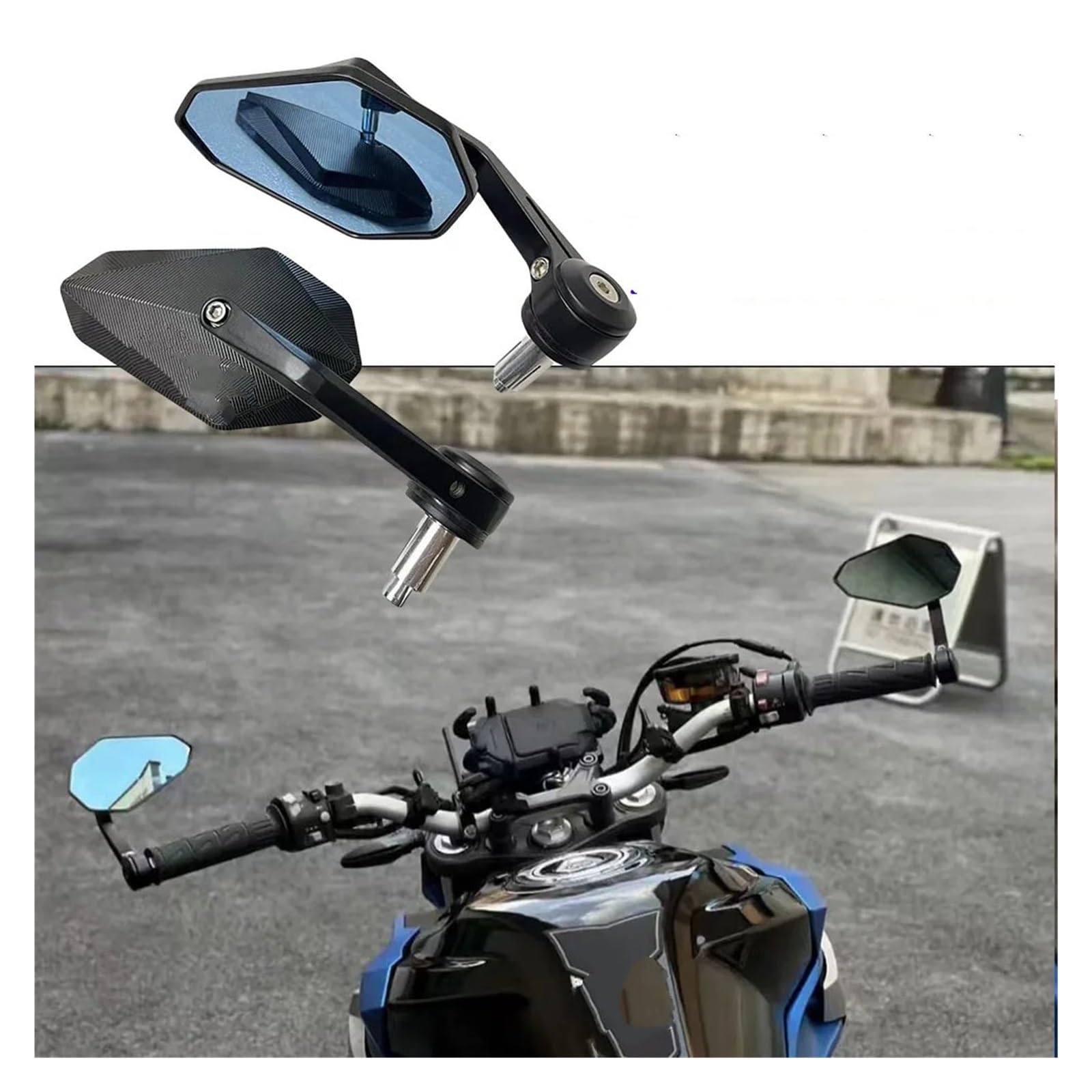 Rétroviseurs Latéraux CFMOTO 800NK NK 800 2023 2024 - Rétroviseurs Moto Guidon 22mm Pivotants 360°