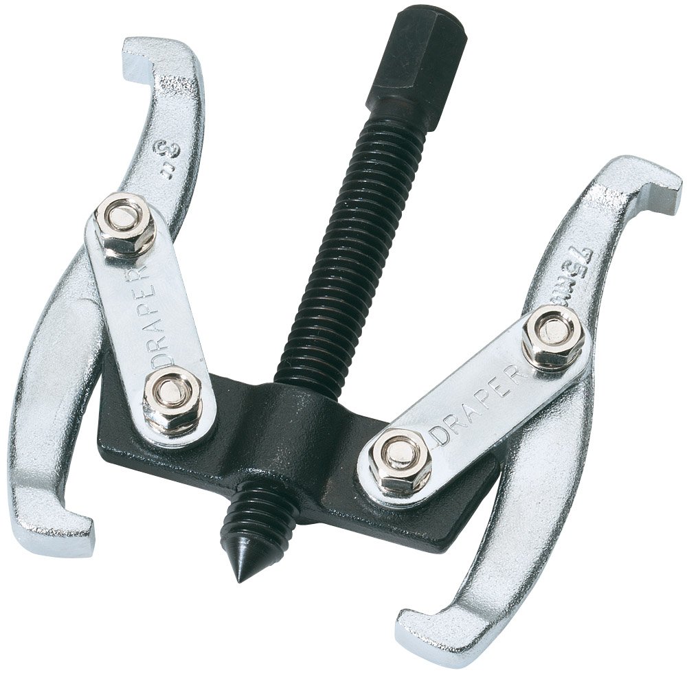 Draper 1x 65mm Reachx75mm Spread Twin Leg Reversible Puller Professional Tool