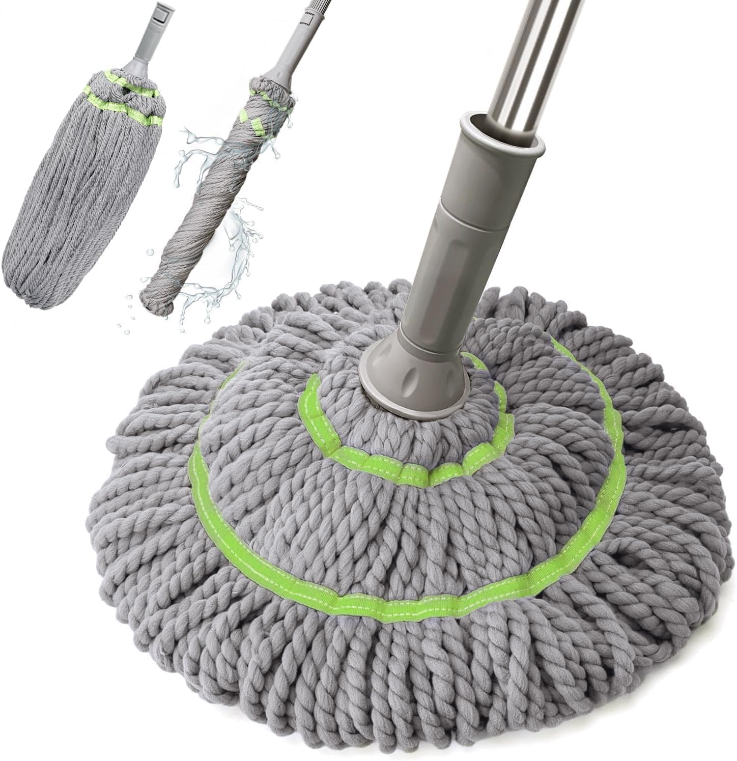Zorzel Self Wringing Twist Mop for Floor Cleaning, Microfiber Mop with Wringer Long Handled, String Wet Floor Mop for Hardwood Vinyl, Tile, Commercial Household Clean (B0DGXYR4LL) Amazon Price History, Amazon Price Tracker