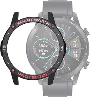 RKJJ AYDC for Hua-Wei-Honor Magic 2 46mm Smart Watch TPU Protective Case, Color:Black+Red Grey
