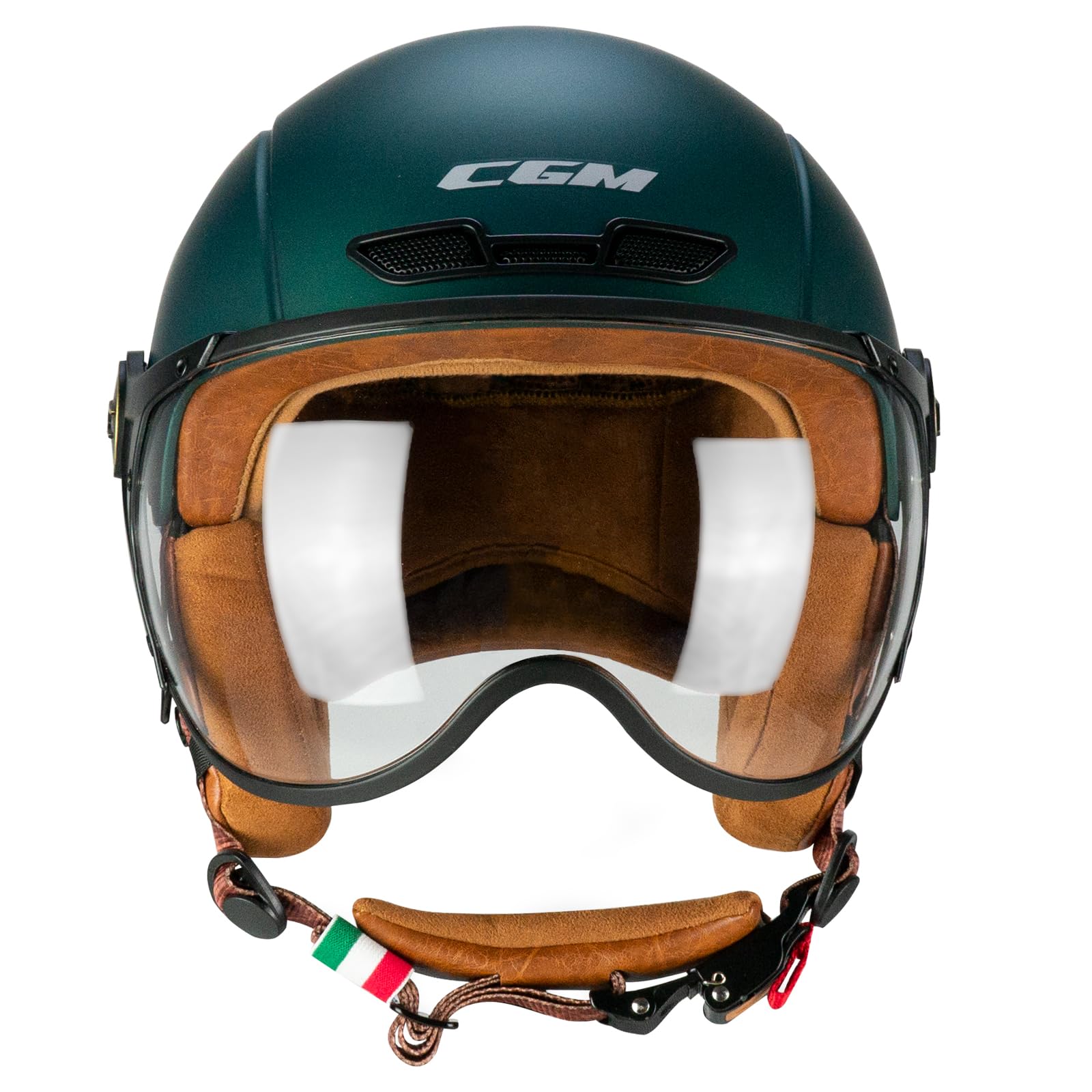 CGM EBI Casque de Ski Unisexe pour Adulte, Vert satiné, XS (53-54 cm)
