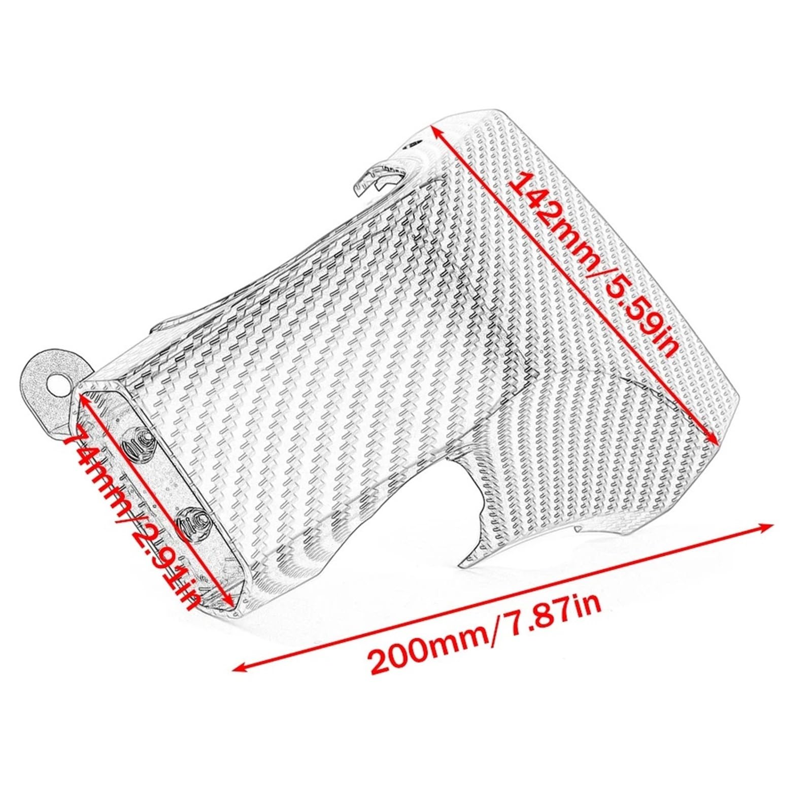 Compatible con Conducto Y Cubierta De Refrigeración De Pinza Yamaha MT-09 | Canal de refrigeración estable con tapa, montaje directo con pernos(Forging patterns)