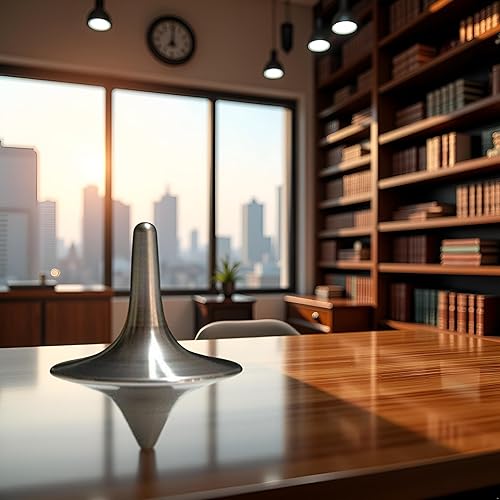 Miniatura 8 de Parte superior giratoria precisa, portátil de precisión de metal giratorio, de alta calidad, exquisito equilibrio perfecto, juguetes de giroscopio,