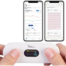 newgen medicals EKG Ger t Medizinisches mobiles EKG-Messger t mit OLED-Display KI-Analyse&App Ger t f r Zuhause Monitor Mini