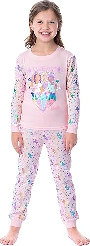 INTIMO Mattel Barbie Dream Team Unicorn Best Friend - Conjunto de pijama para niña, Rosado