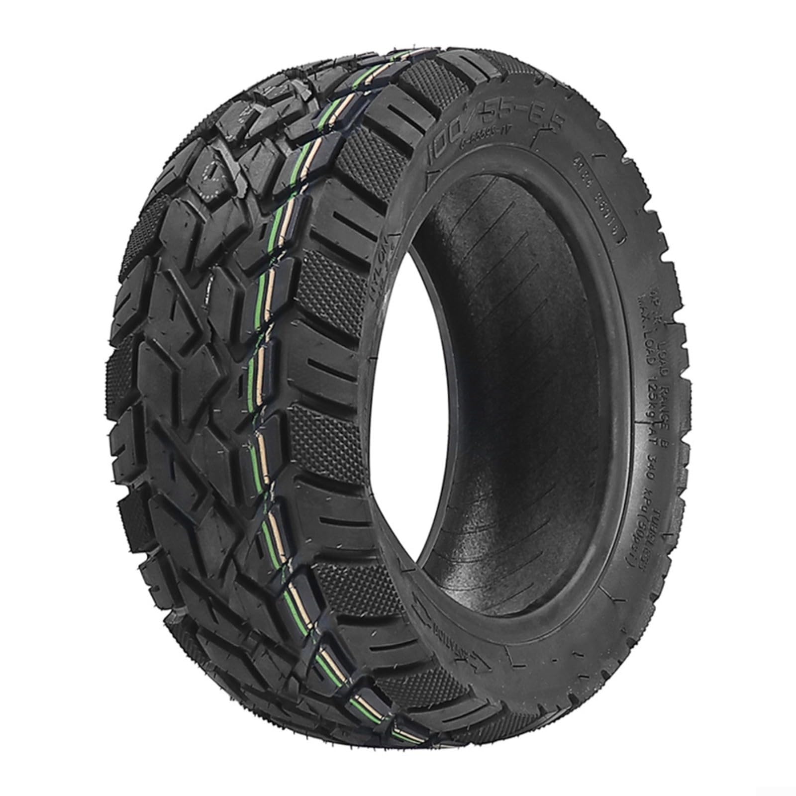Neumático sin cámara KAAB0 de 11 pulgadas 100 55-6.5 todoterreno, scooter eléctrico, alta tracción para un paseo estable y fácil instalación