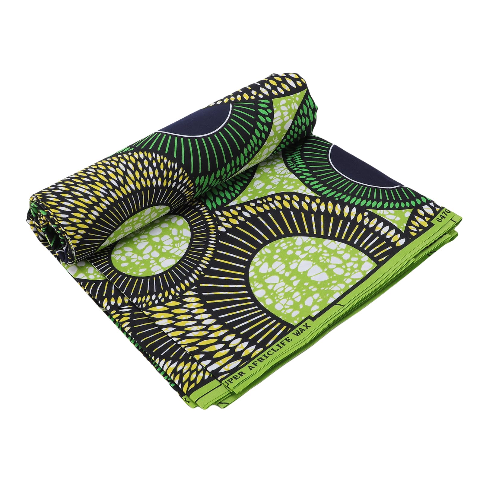 6 Yards Printed Fabric African Ethnic Style Wax Print Cloth for Sewing Crafting Clothing Decoration