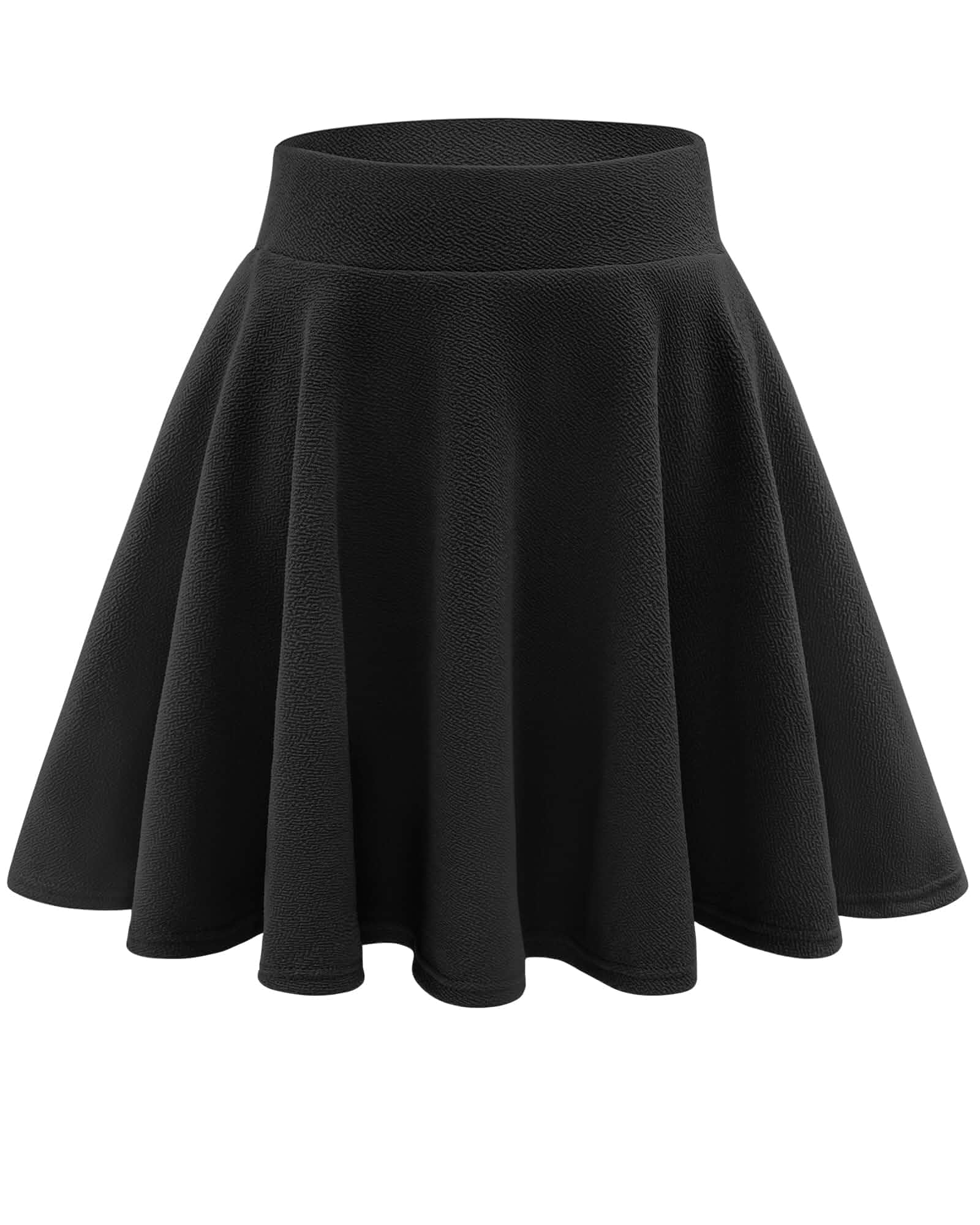 Stelle Women Casual Skater Skirts with Shorts Flared Mini Skorts Underneath, Basic, Versatile, High-Waisted, Flared A-Line Silhouette, Soft, Stretchy, Pleated Skirt