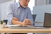 Vista 3 de Sigel CO161 Notebook CONCEPTUM®, negro, Tapa dura, cuadrado, aprox. A5, cierre magnético, con numerosas características