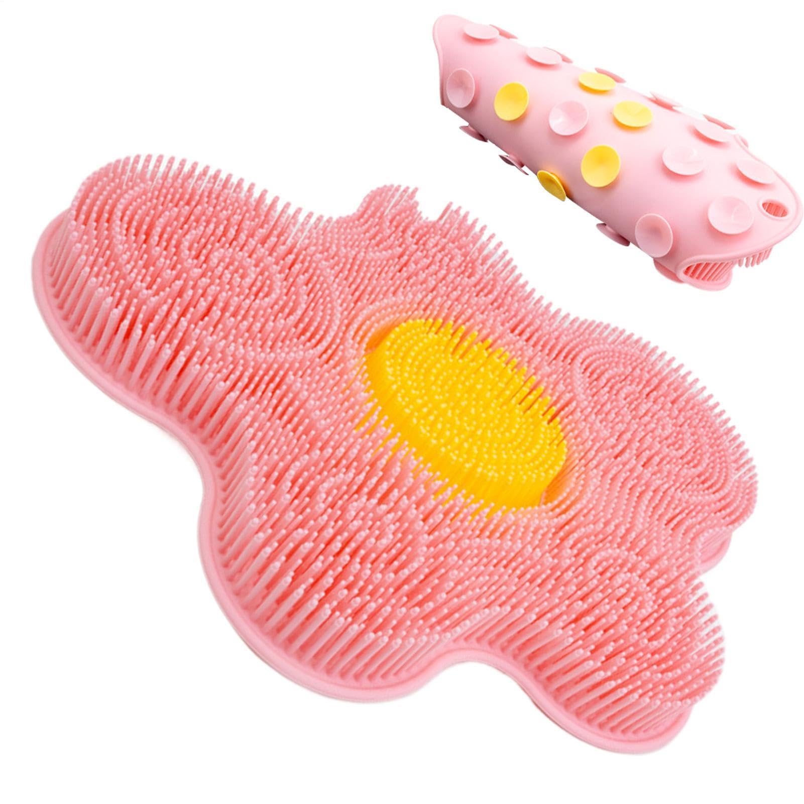 Scrubber Da Bagno In Silicone - Tappetino Per La Pulizia Dei Piedi Antiscivolo, Retro A | Strumento Per L'igiene Della Doccia Per Il Pavimento Del Bagno, La Parete, Le Donne, Il Relax Della Sp