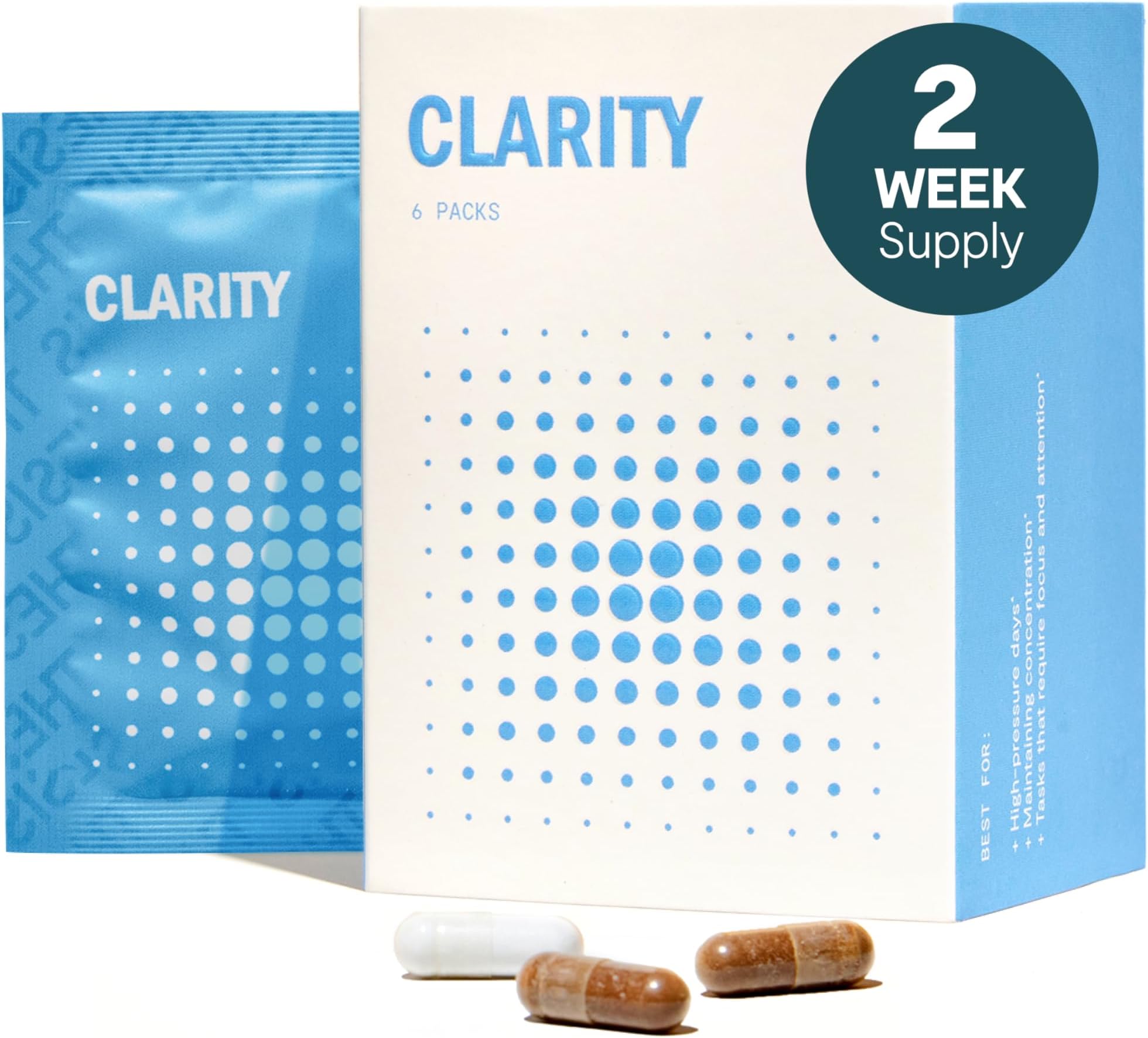 Thesis Clarity - Focus Supplements with Nootropics for Daily Brain Support - Lion's Mane & Alpha GPC to Support & Maintain Focus (12 Servings)