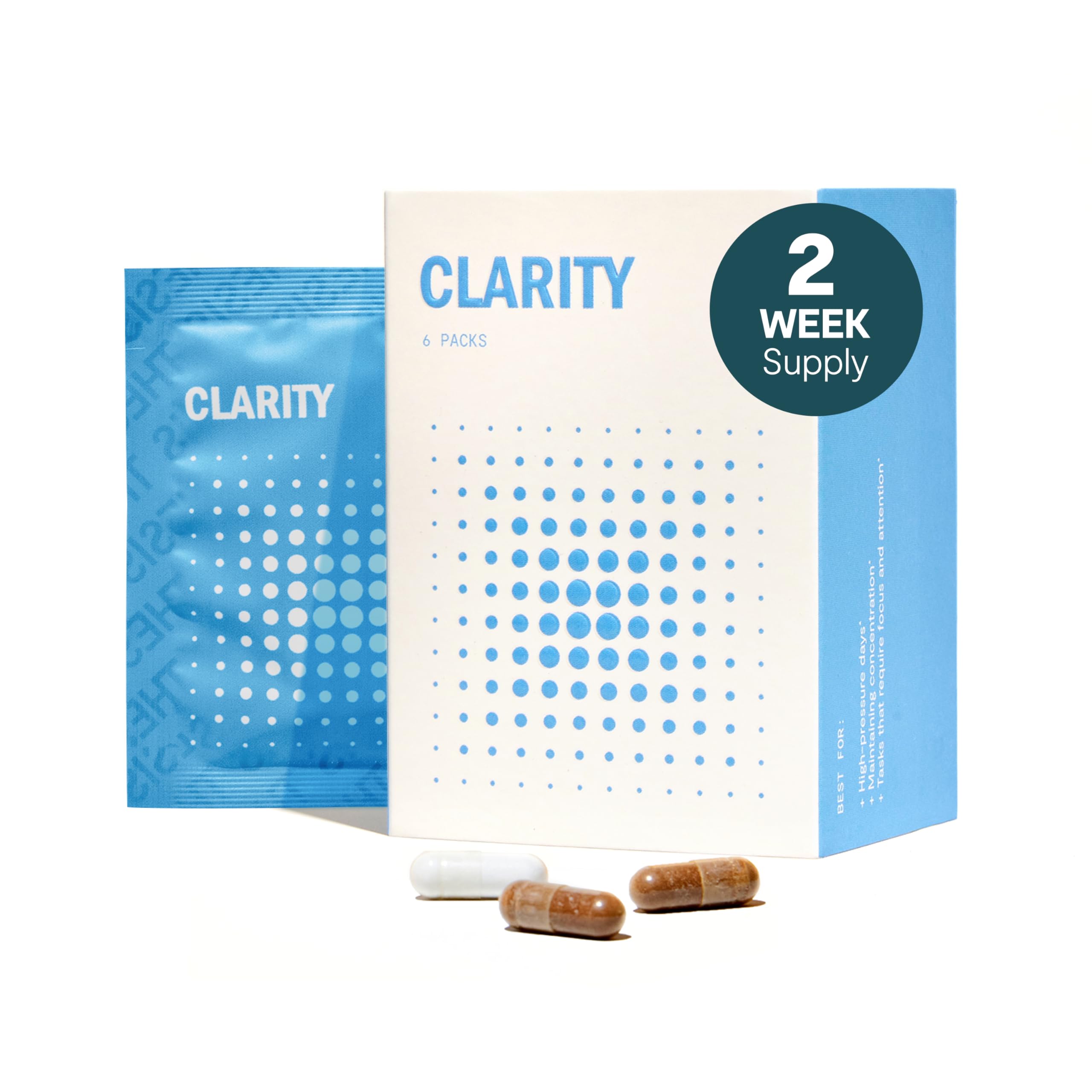 Thesis Clarity - Focus Supplements with Nootropics for Daily Brain Support - Lion's Mane & Alpha GPC to Support & Maintain Focus (12 Servings)