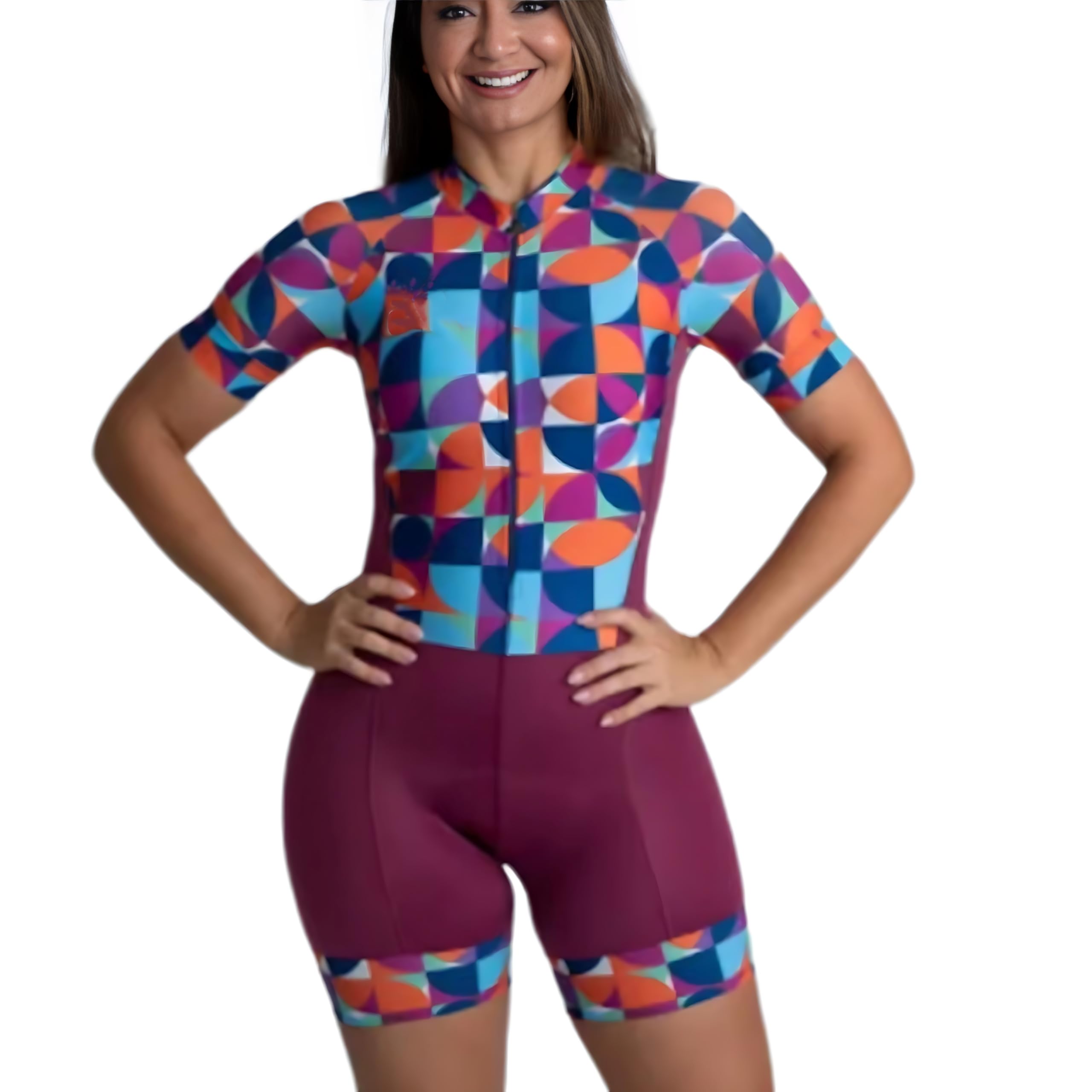 Combinaison courte pour femme à séchage rapide pour vélo de route