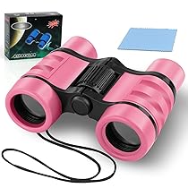 OSDUE Binocoli per bambino e Bambine, Compact Ottimali per Bird Watching, Campeggio, Escursionismo e Attività All’Aperto