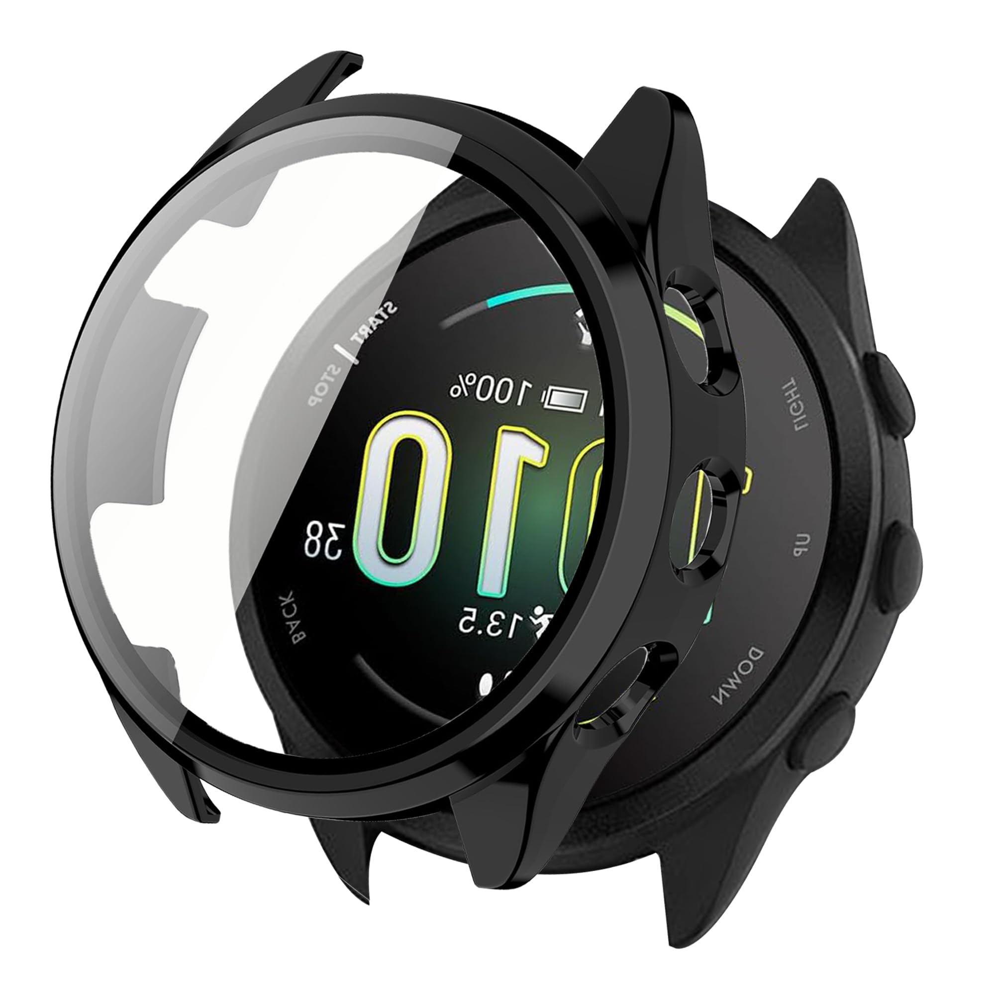 Custodia Protettiva BBZ Per Garmin Forerunner 165 – Copertura Totale 360° In Silicone 9H Per La Musica