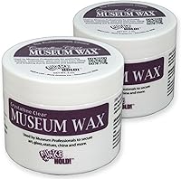 QuakeHOLD Museum Wax (2 Pack, 2 oz Clear) - Removable, Reusable Adhesive for Securing Antiques & Collectibles from Falls