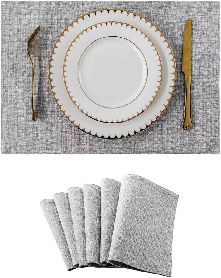 Insulation Mat Hotel Table Mat Western Placemat Bowl Mat Home Party European Placemat Waterproof(Beige)