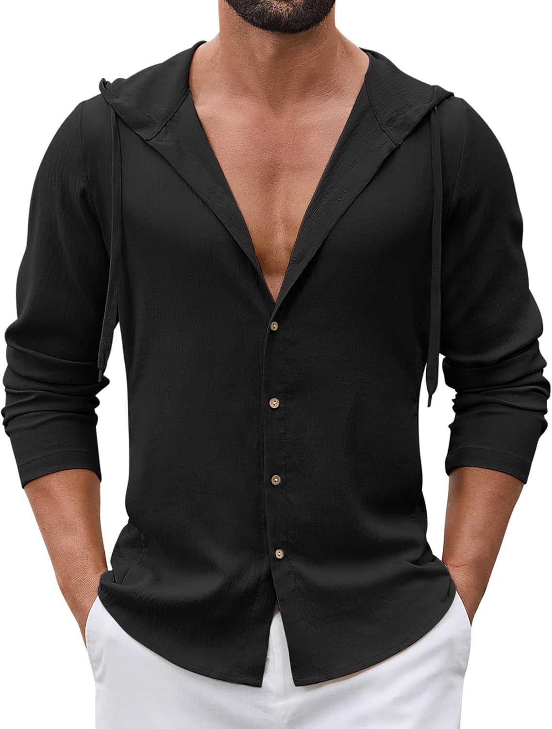 COOFANDY Men’s UPF 50+ Sun Protection Hoodie Shirt