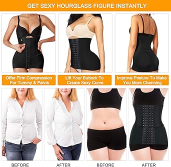 CYDREAM Women 2 In 1 Waist Trainer Postpartum Belly Pelvis Belt