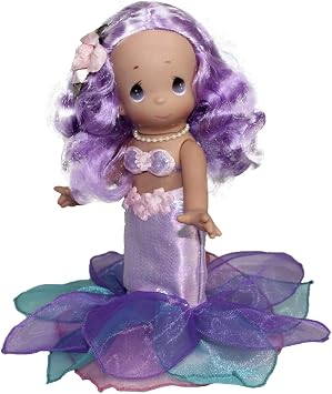 Precious Moments 9" Vinyl Doll Mermaid Wishes and Starfish Kisses - Purple