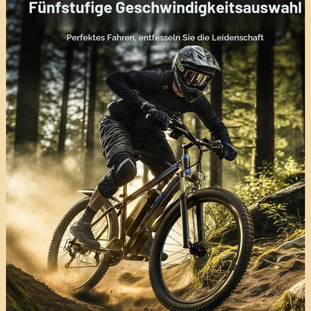 Erwachsenen-Elektrofahrrad E8 verbesserte Version, abnehmbarer Akku, 29 Zoll * 2,1 dicke verschleißfeste Reifen, dicker Rahmen, 21-Gang-Pendler-Elektrofahrrad, Straßenfahrrad, Mountainbike und