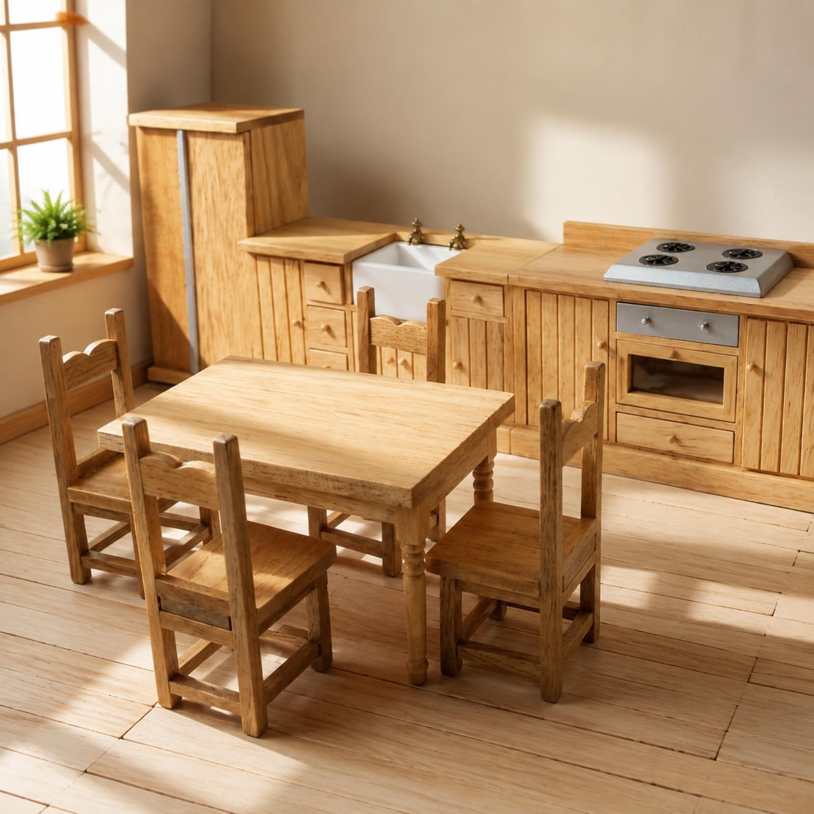 Modello di Mobili in 1:12 Decorativo in Miniatura Legno Sicuro