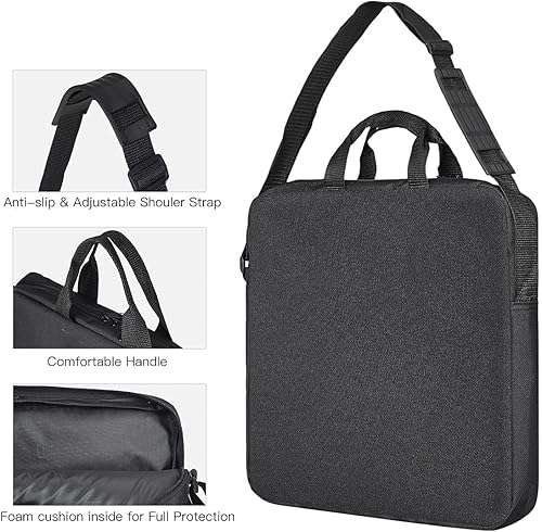 Vista 5 de CASEDAO Bolsa de transporte de fotografía para luz de anillo de 12 pulgadas, bolsa de transporte protectora de luz de anillo de selfie de 12 x 12