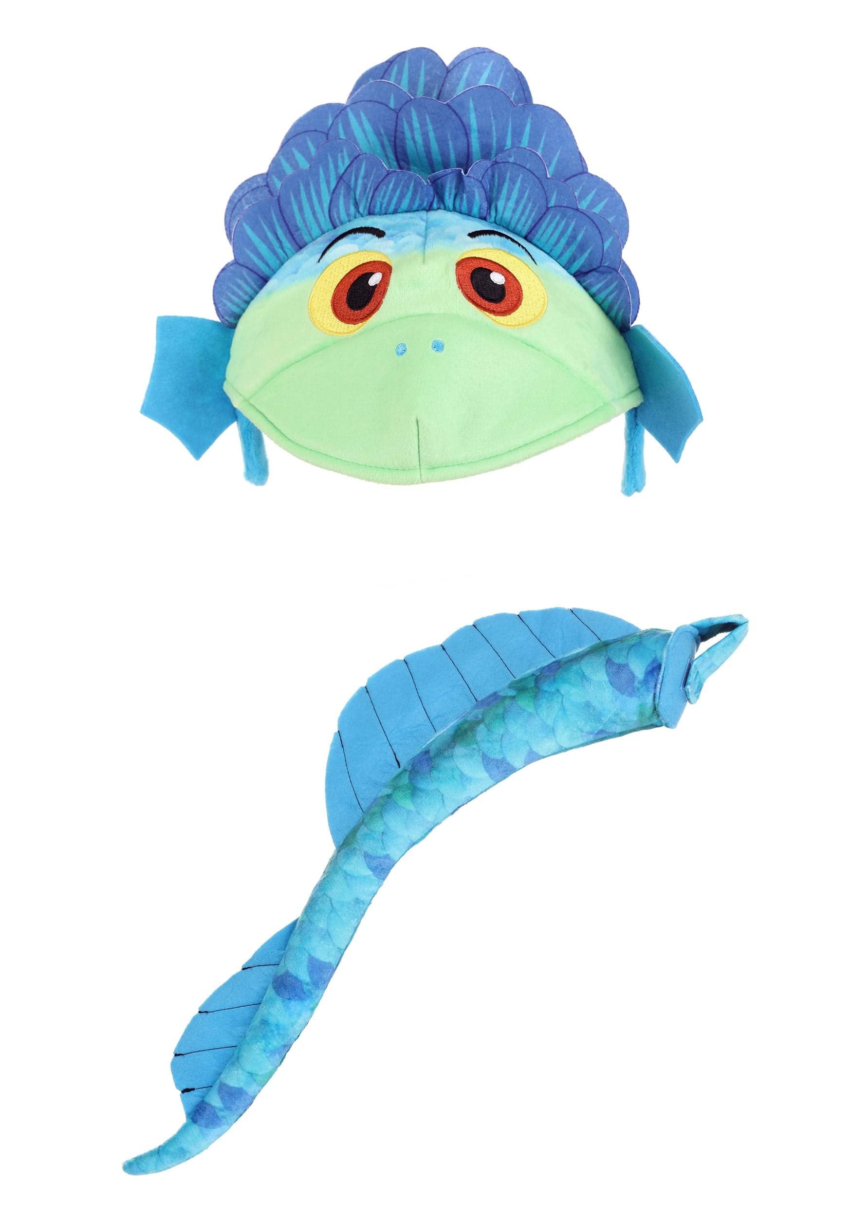 Disney Pixar Luca Adult Costume Kit - Velour Headband and Tail with Soft-Sculpted Features, Officially Licensed
