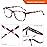 5 Pack Reading Glasses Men Women Spring Hinges Comfortable Glasses for Reading (5 Mix-2, 0.5)Medium