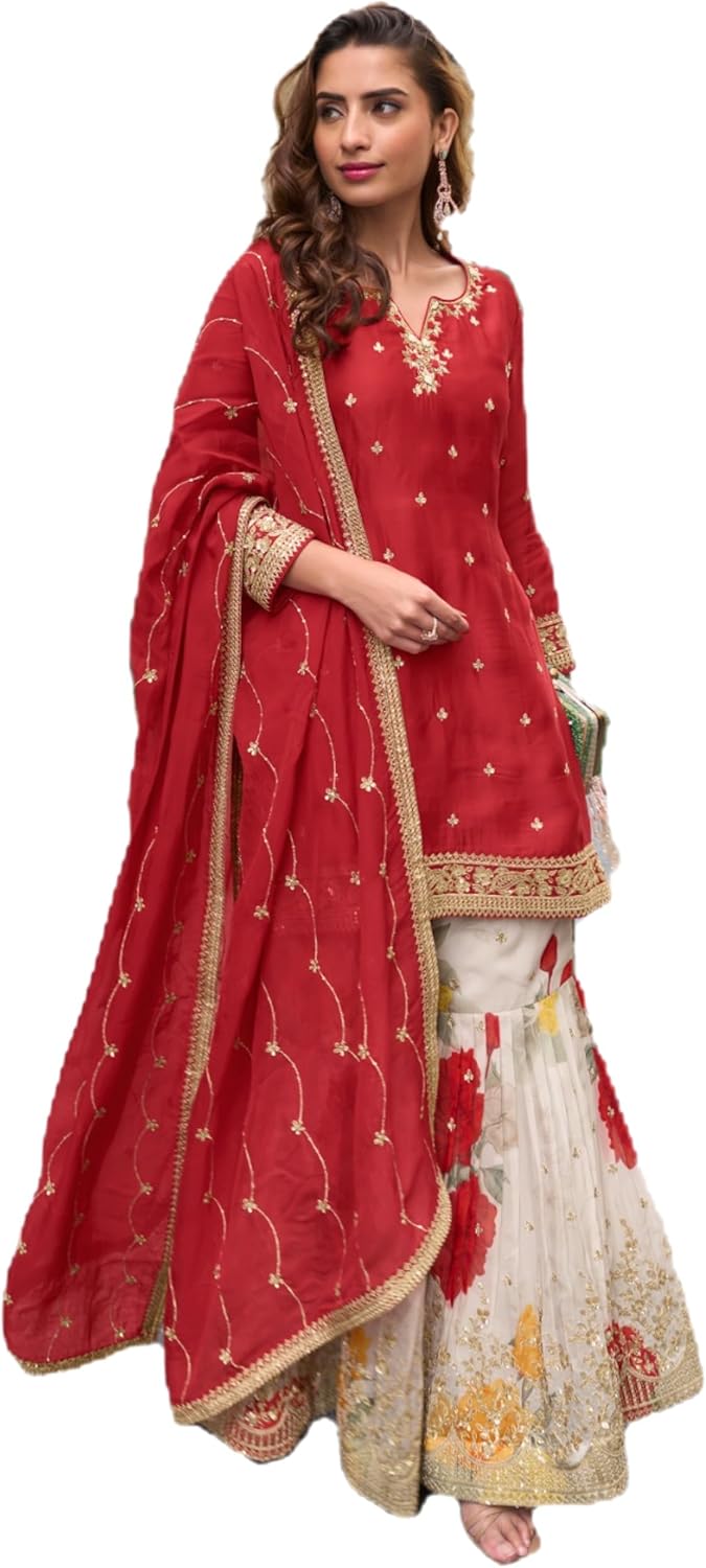 STELLACOUTURE Ready to wear salwar kameez for women, Plus size indian pakistani ethnic suit eid, wedding, party 2951-O