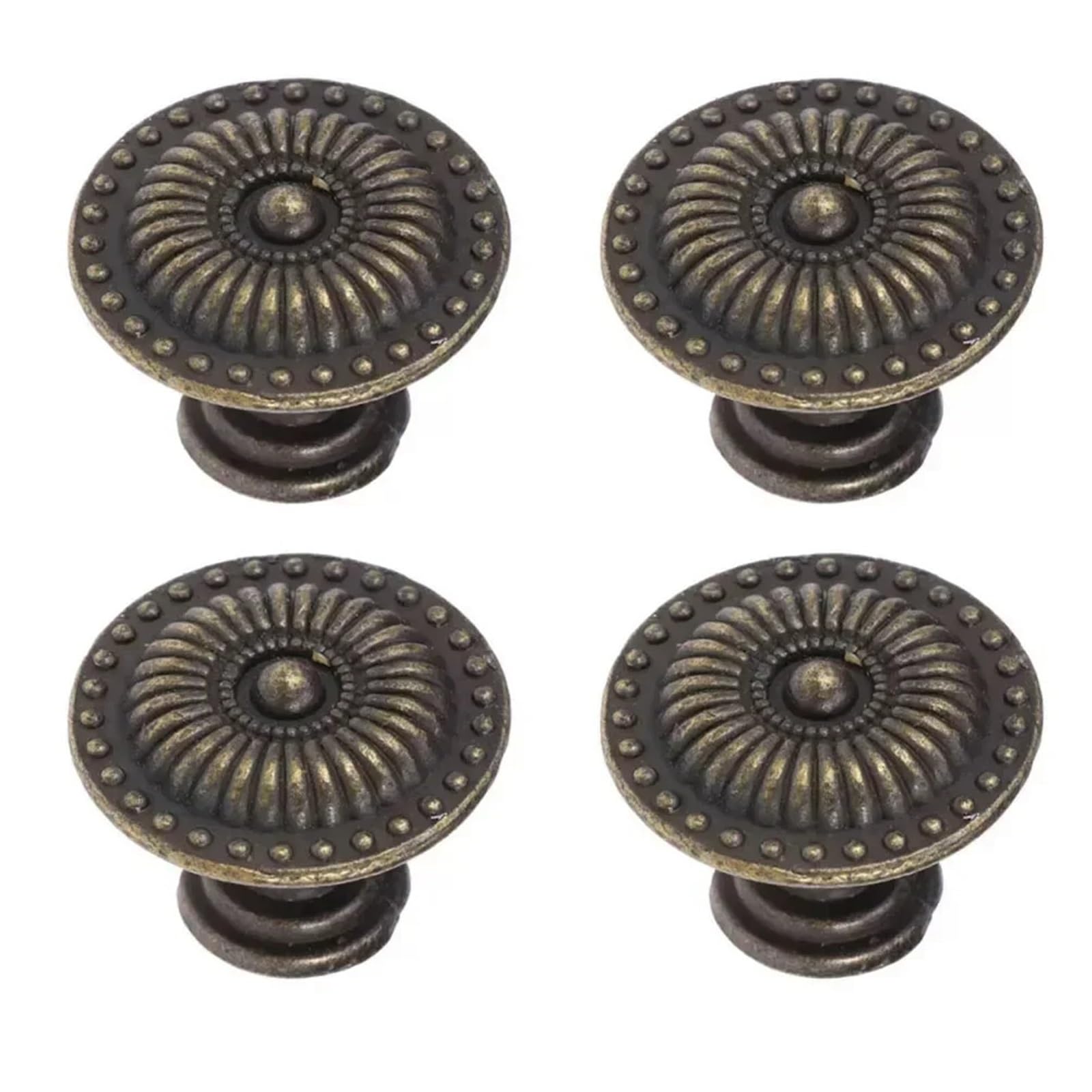 LSNNMU 4pc Antique Bronze Kitchen Cabinet Drawer Knobs Dresser Cupboard Wardrobe Furniture Pulls Handle Wooden Box Jewelry for Cupboard