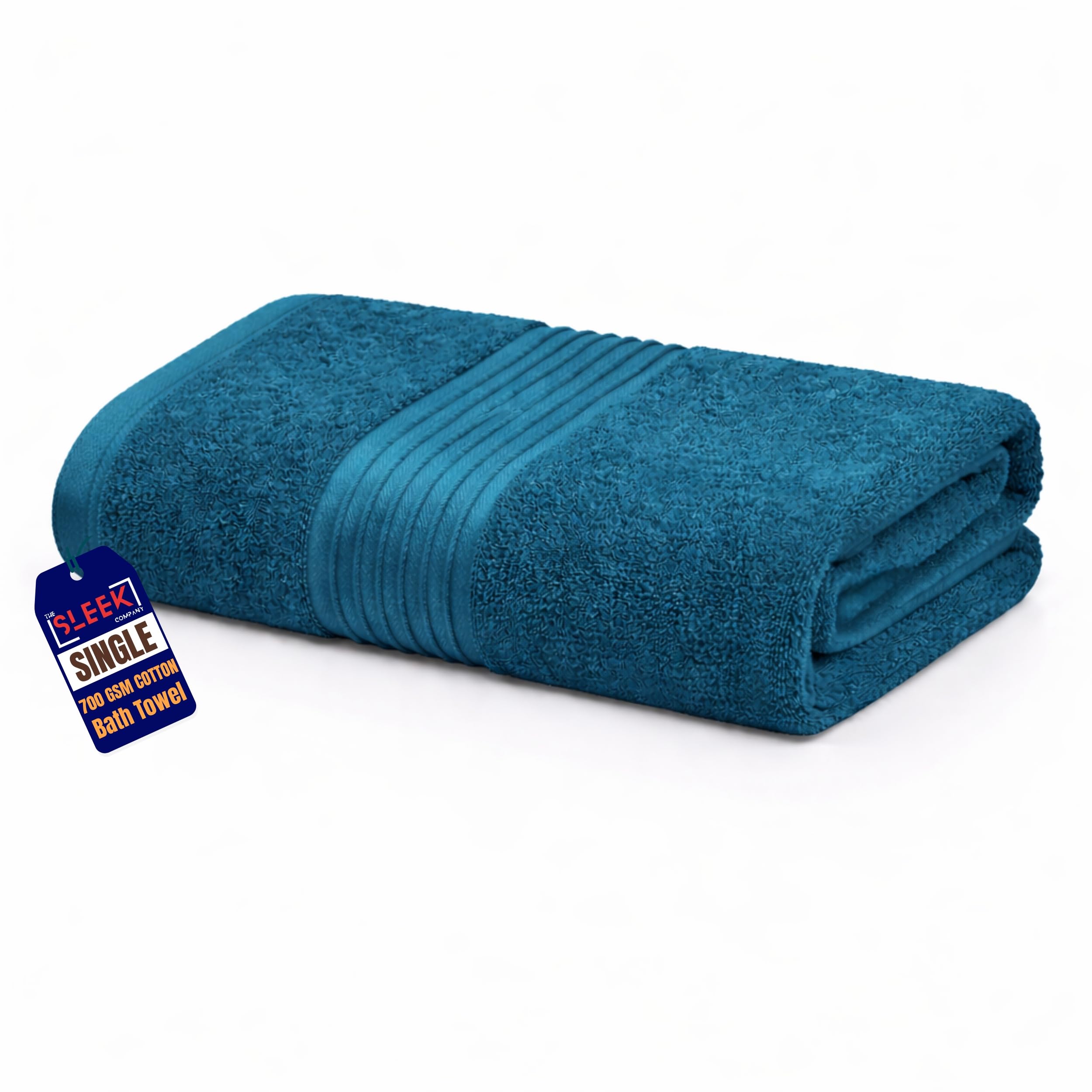 Premium Royal Egyptian Cotton Bath Towel (70 x 130 cm) – 700 GSM Soft & Super Absorbent Bathroom Towels – Hypoallergenic & Quick Dry Hotel Quality Shower Towel For Homes, Hotels & Spa (Blue Lagoon)