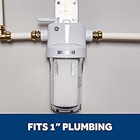 Vista 5 de Sistema de filtración de agua GE para toda la casa, reduce sedimentos, óxido y más, kit de instalación y accesorios incluidos, filtro no incluido