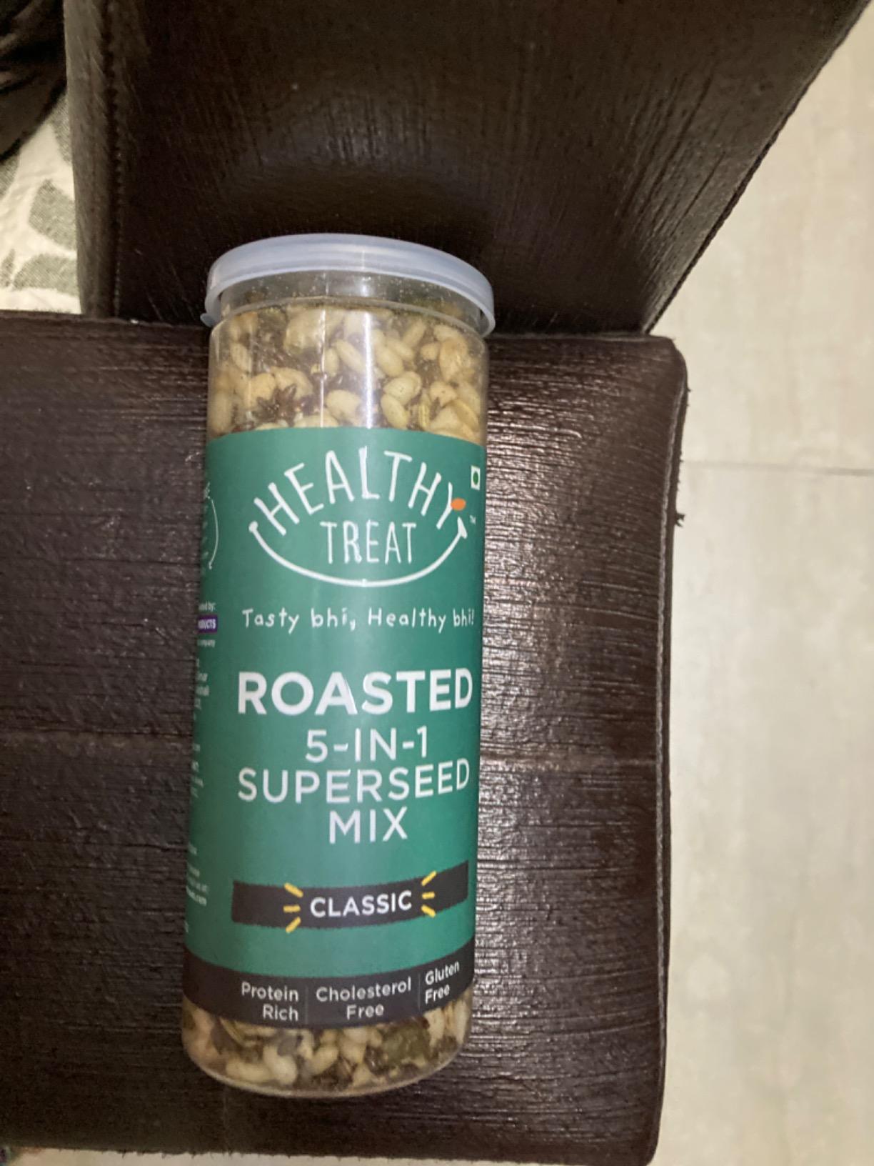 Healthy Treat Roasted 5 in 1 Super Seeds Mix 150gm | Trail Mix | Seeds ...