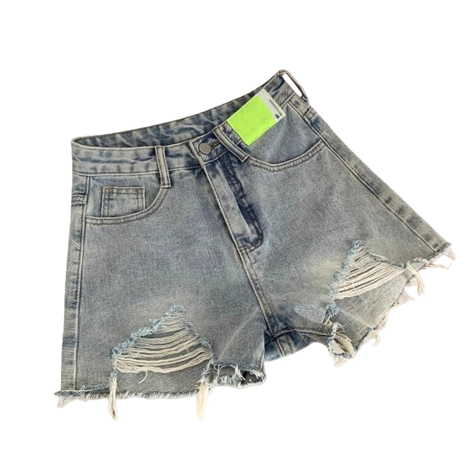 Shorts Jeans Donna Denim Fashion Estate Hole Streetwear Short Shorts-Black-s