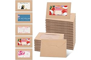 200 Pack Window Gift Card Envelopes - 4.125” x 2.78” Inch Mini...