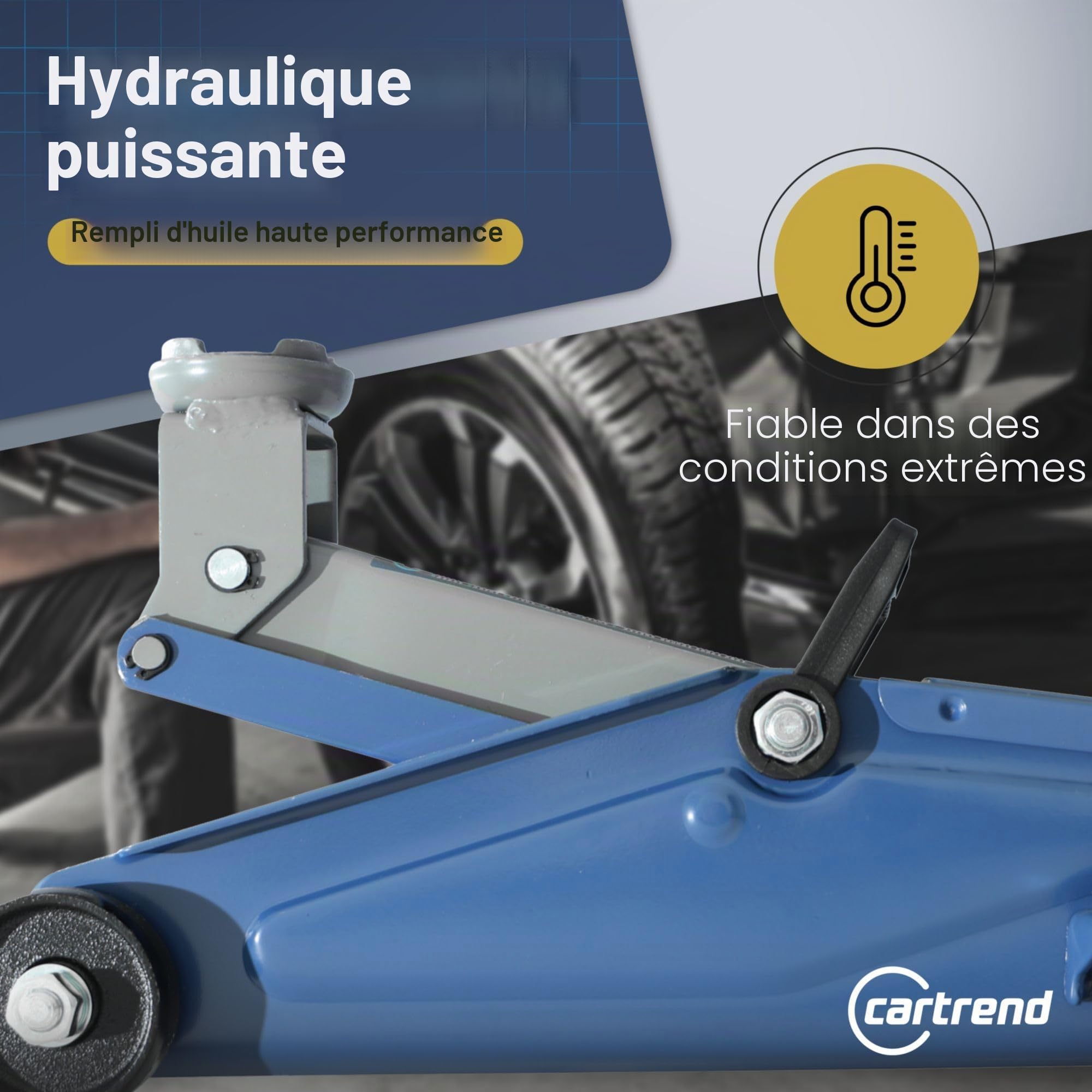 CARTREND 7740014 Cric hydraulique Rouge