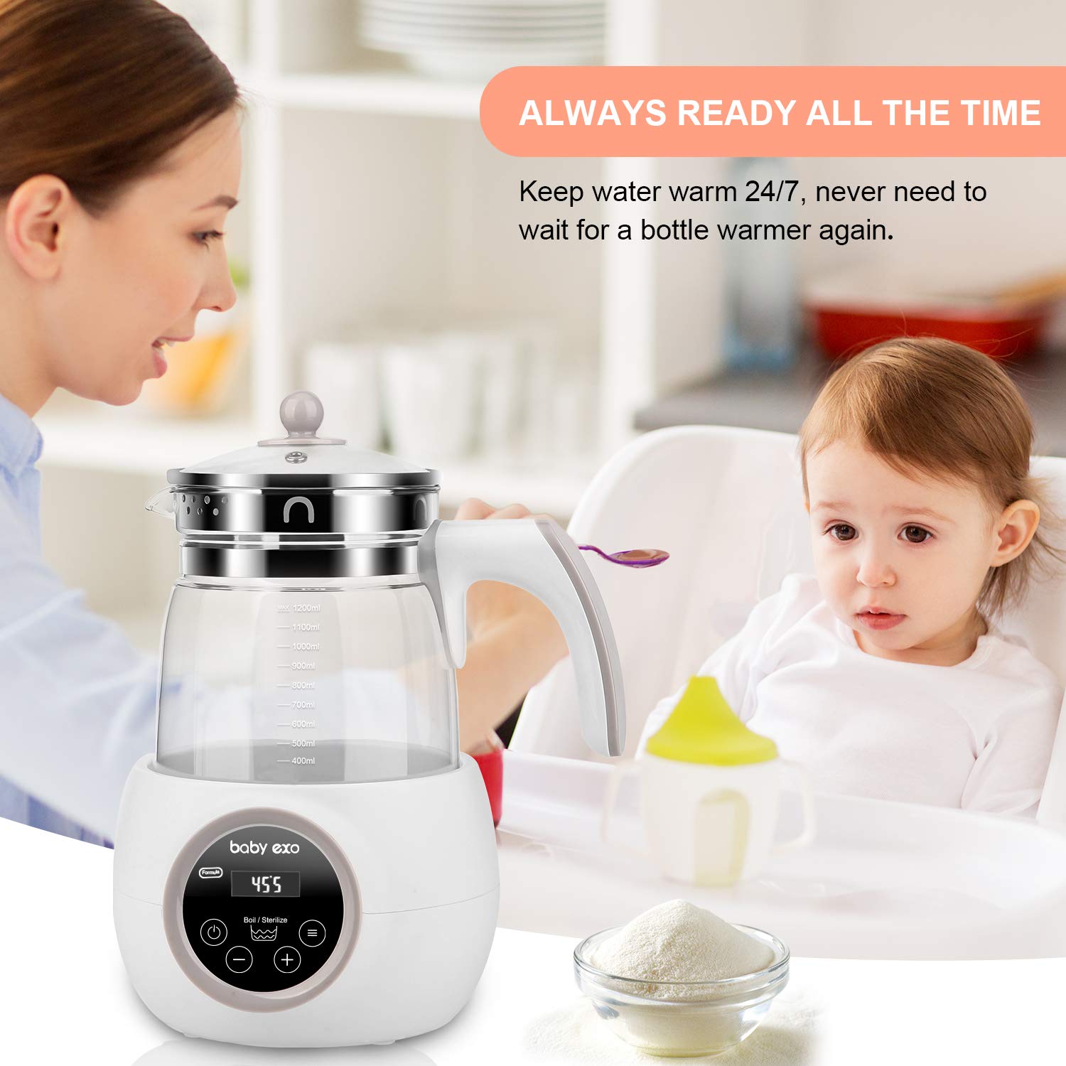 Babyexo Baby Formula Water Kettle Precise Temperature Control 2l