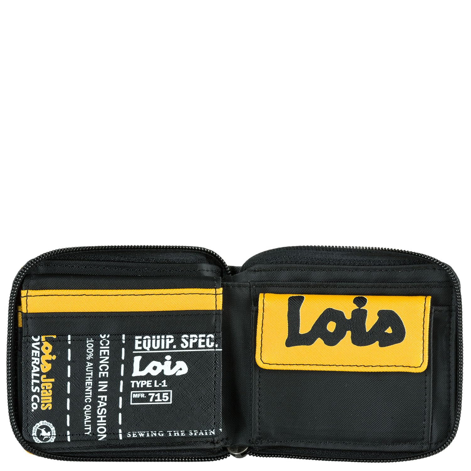 Cartera Juvenil Negro De Polipiel/Nylon Resistente Para Chico Deporte Casua