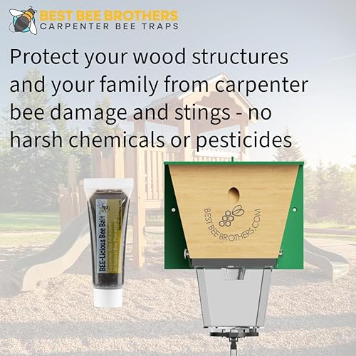 Miniatura 4 de Best Bee Brothers Bee-Licious Bee Bait, señuelo de abeja carpintero totalmente natural, tubo de compresión de 0.3 fl oz