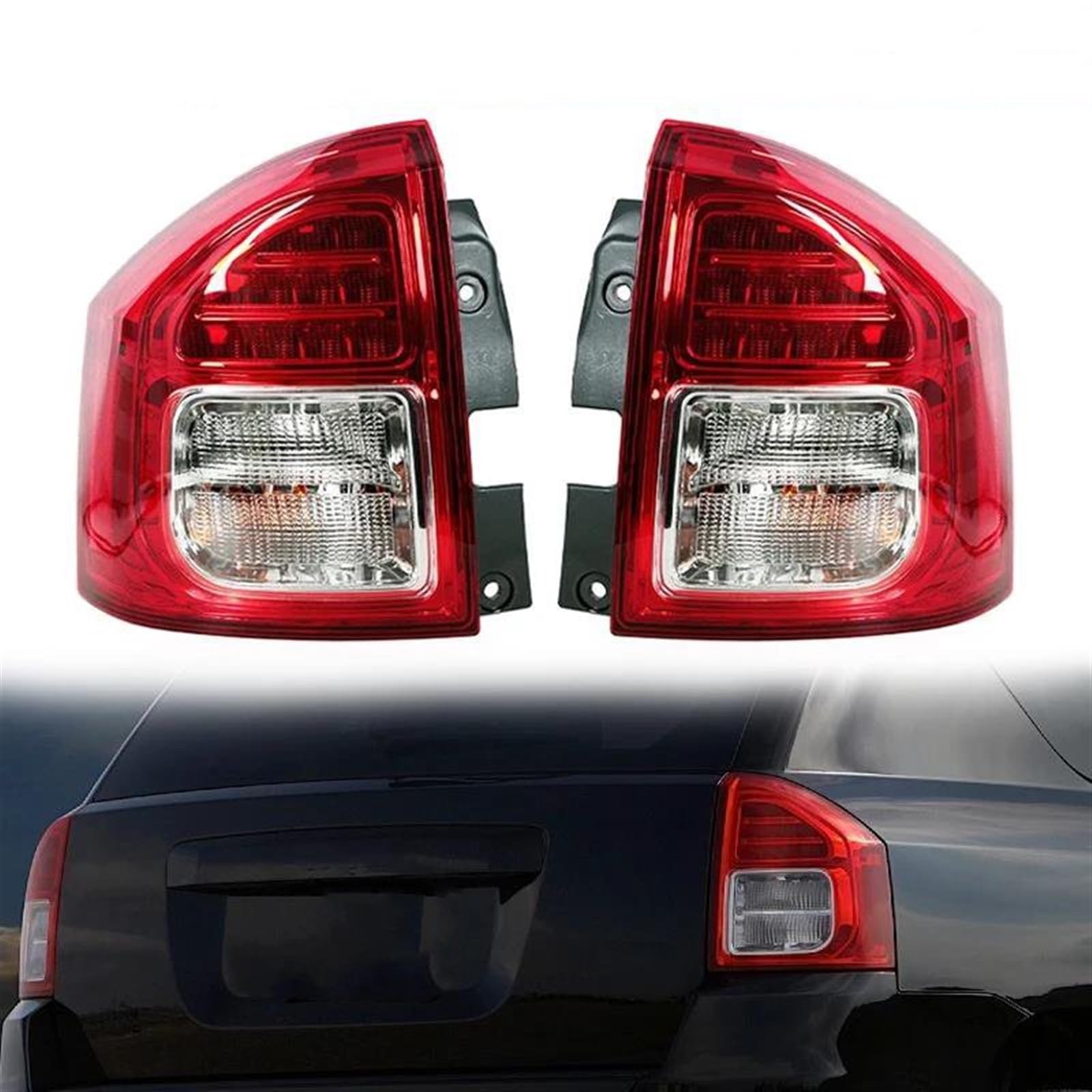 Kit Fanali Posteriore per Jeep per Compass 2011-2013 Coda Posteriore Stop Lampada Freno Segnale Svolta 5182543AC 5182542AC Fanale Posteriore A LED Lampada Coda(Giusto)