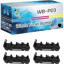 WB-P03 Waste Toner Bottle Compatible for Konica Minolta bizhub C3100P C3110 C35 C35P magicolor 3730DN 4750DN Printers 4 Pack Black