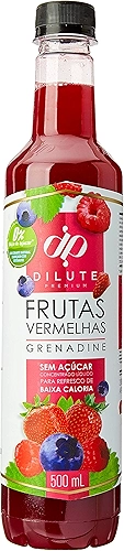 Dilute Xarope Frutas Vermelhas S/ Açúcar Sabor Frutas Vermelhas 500 Ml