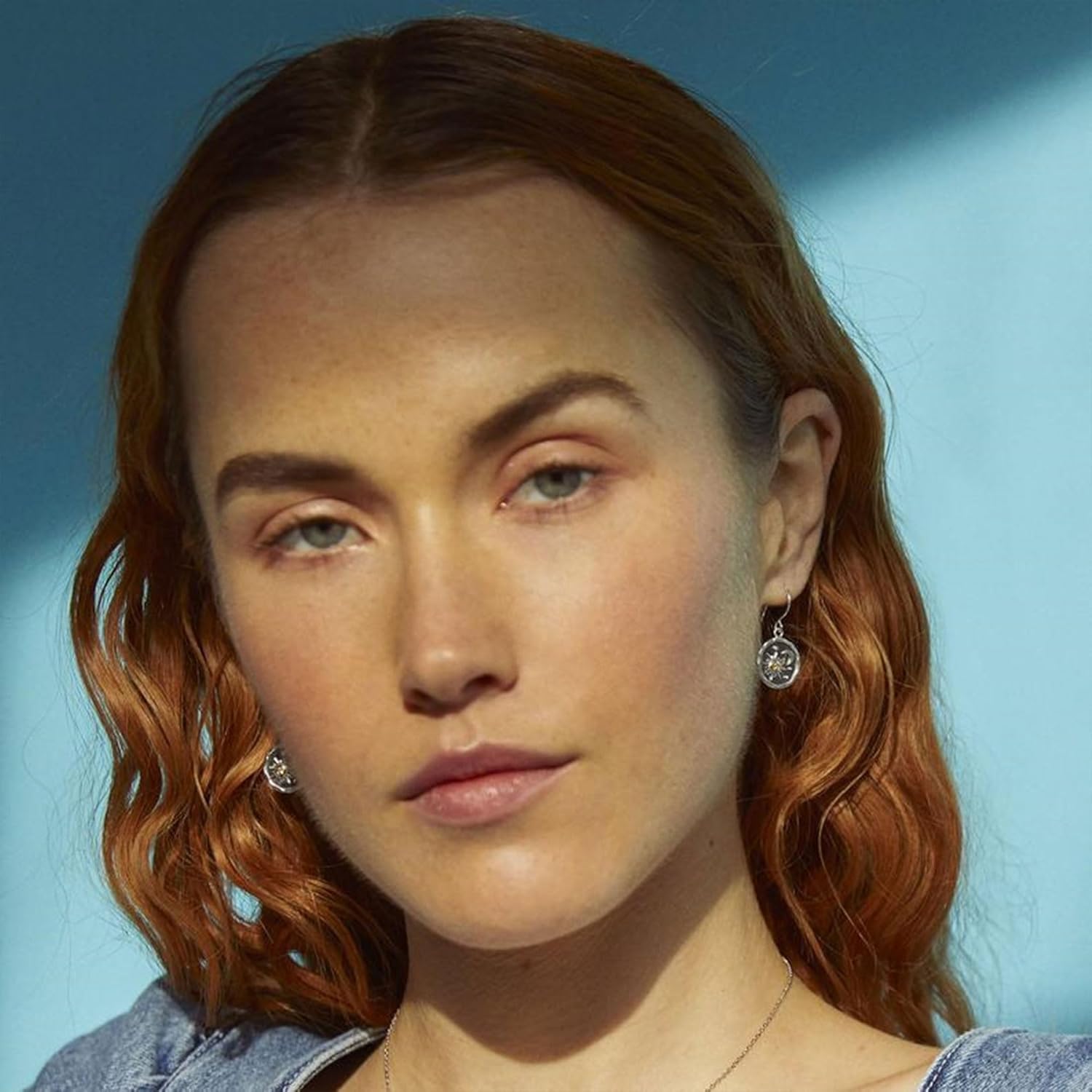 Sun and Moon Dangle Earrings for Women Vintage lightweight Antiqued Gold Round Coin Earrings Jewelry - Image 4